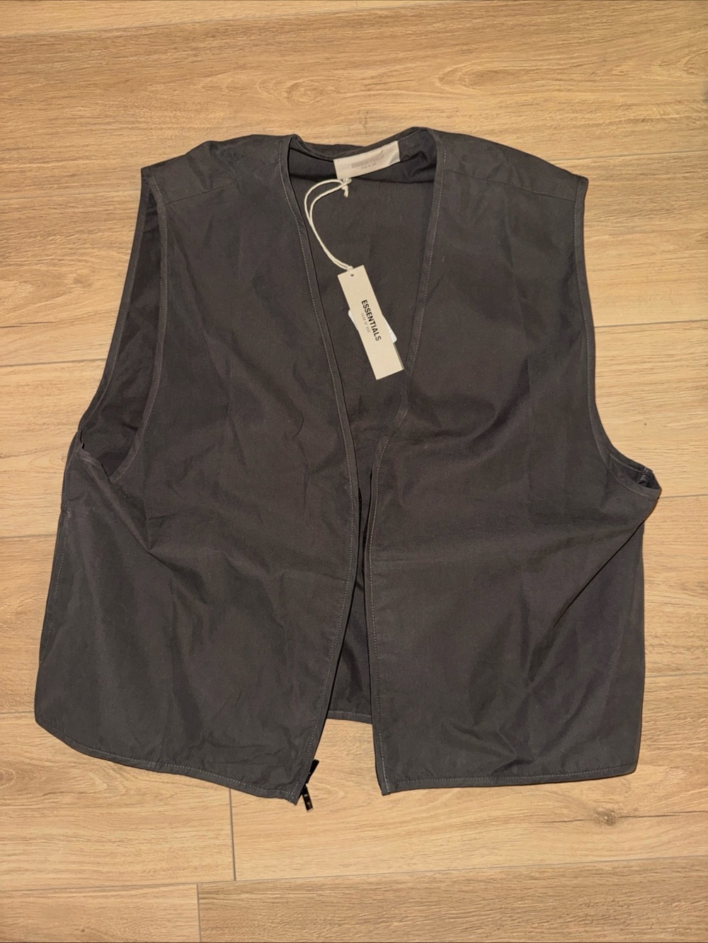 Fear of God Essentials Grey Sleeveless Utility Vest